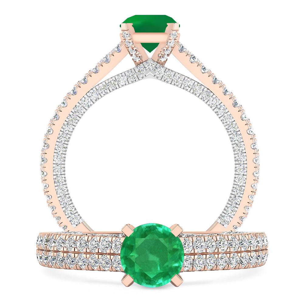 Rose Gold - Emerald