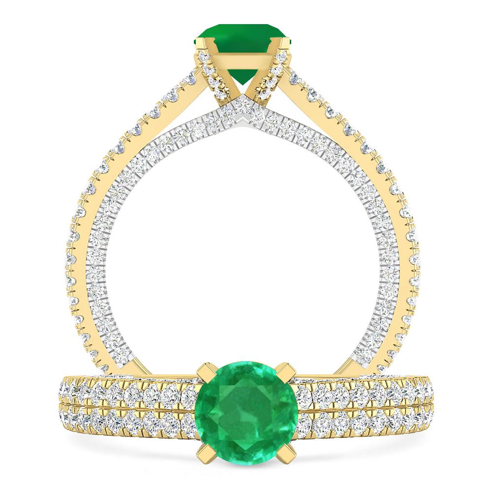 Yellow Gold - Emerald