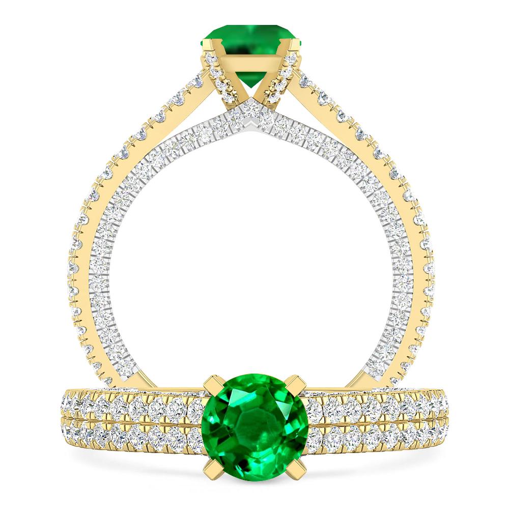 Yellow Gold - Emerald