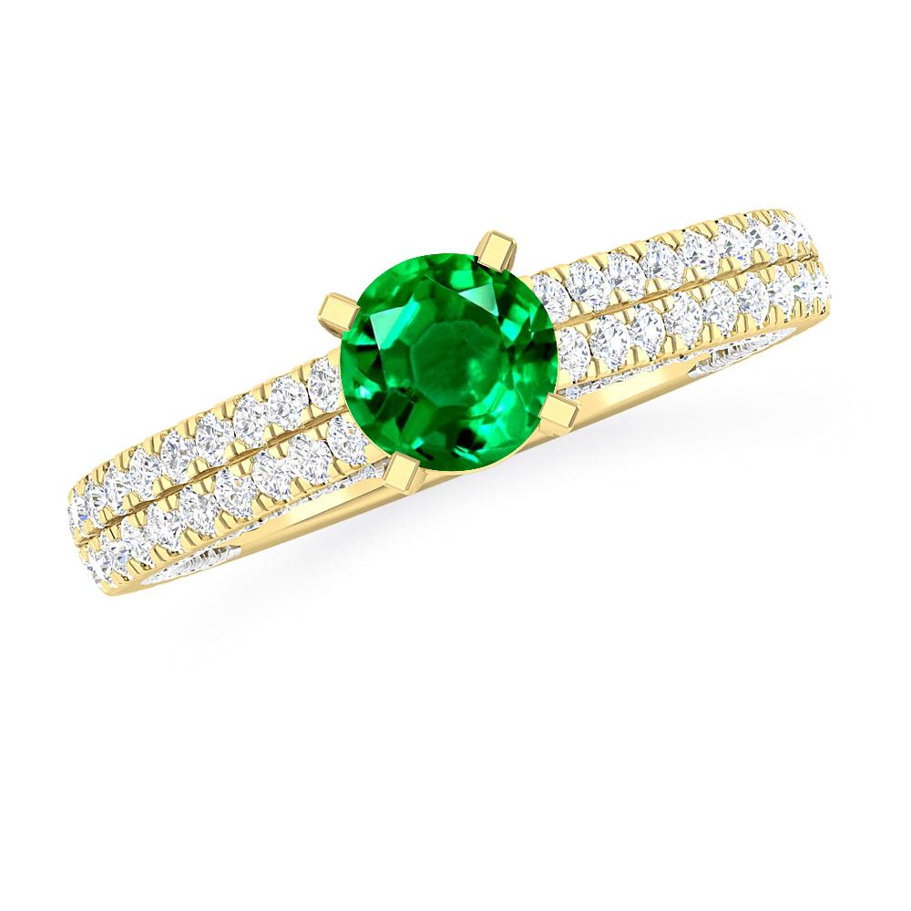 Yellow Gold - Emerald