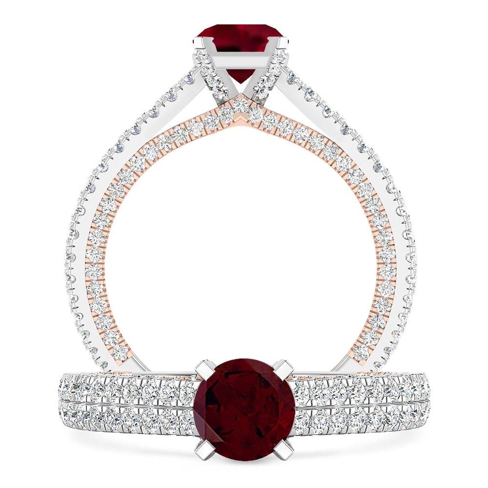 White Gold - Garnet