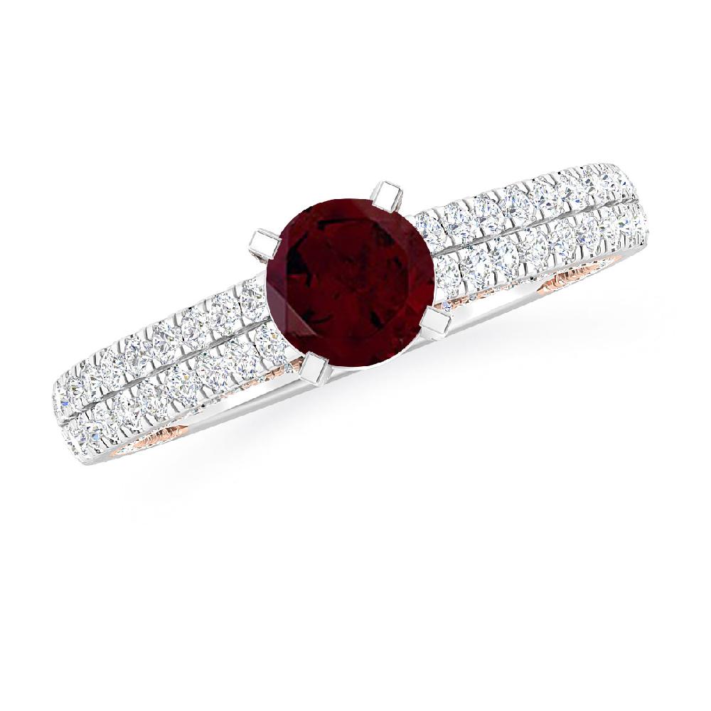 White Gold - Garnet