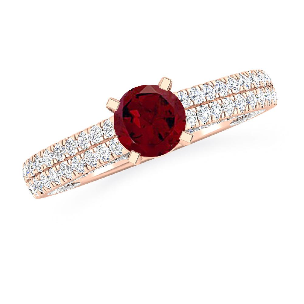 Rose Gold - Garnet