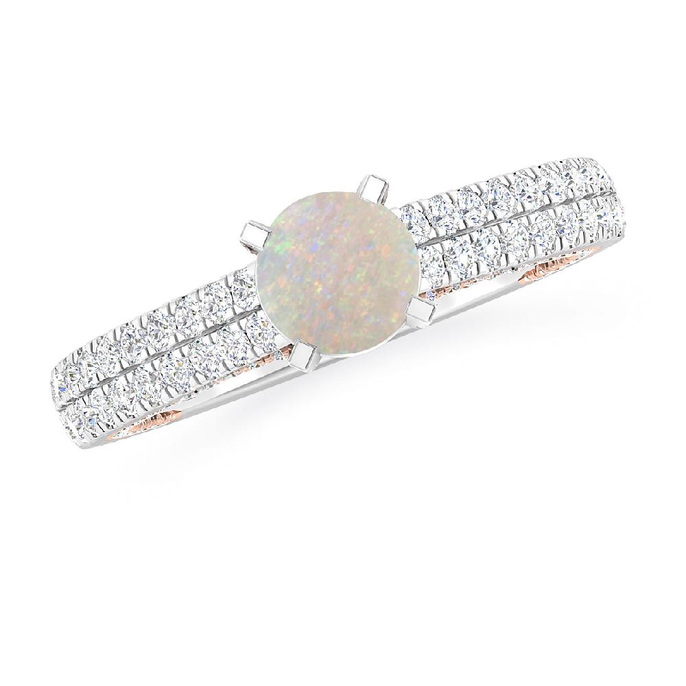 White Gold - Opal