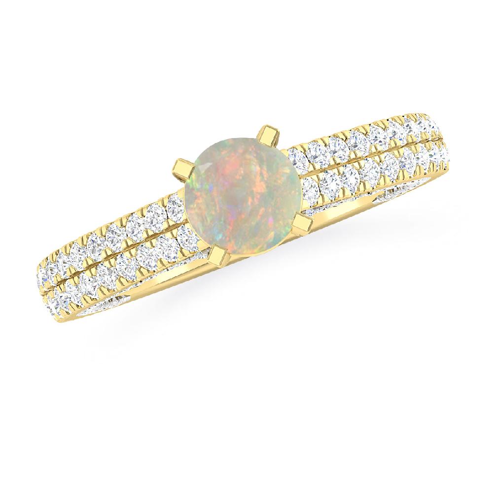 Yellow Gold - Opal