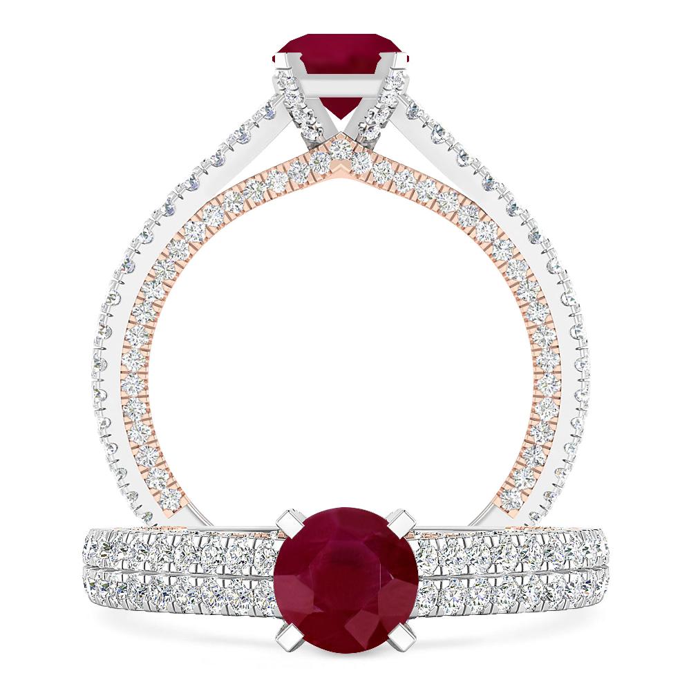 White Gold - Ruby