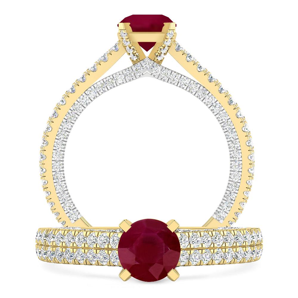 Yellow Gold - Ruby