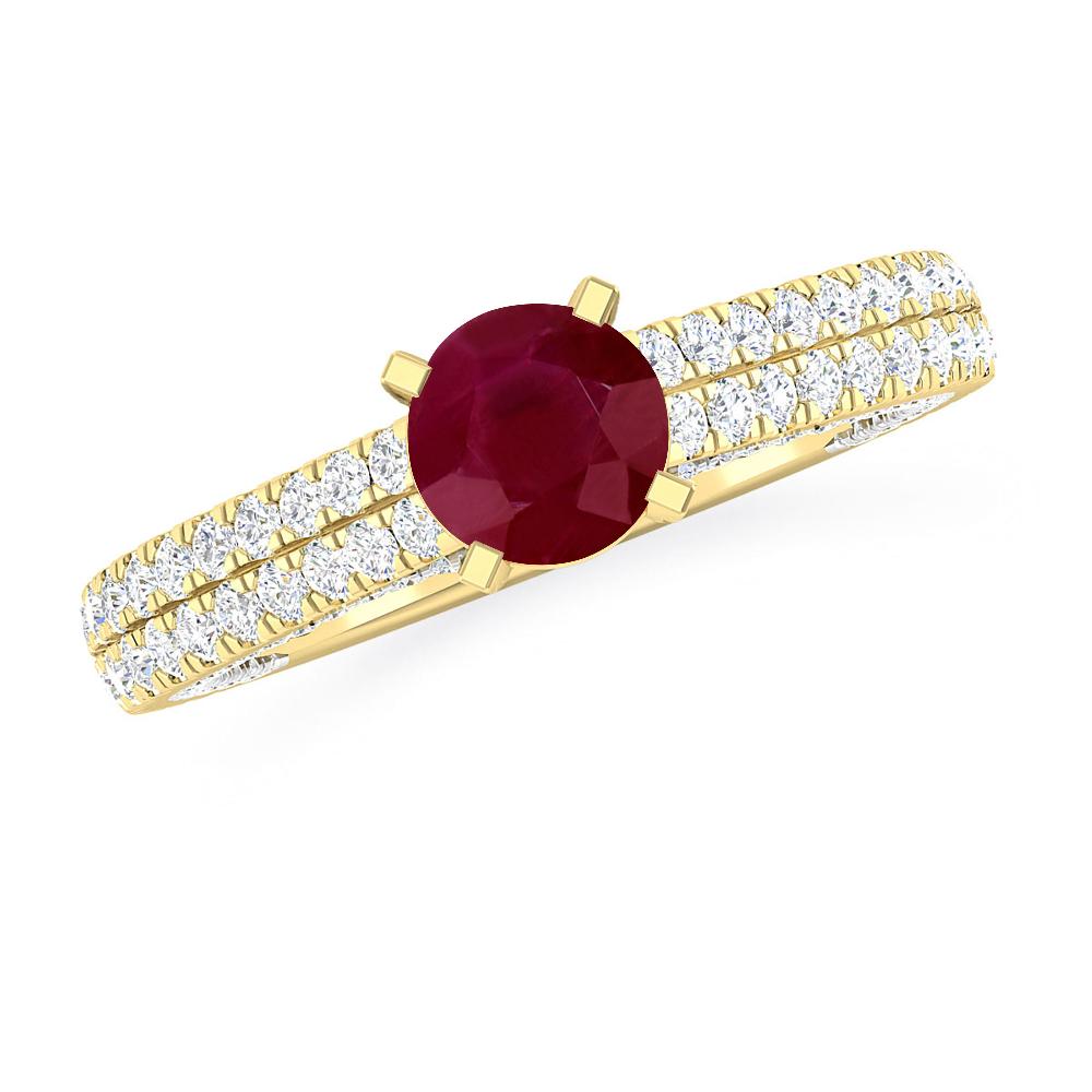 Yellow Gold - Ruby