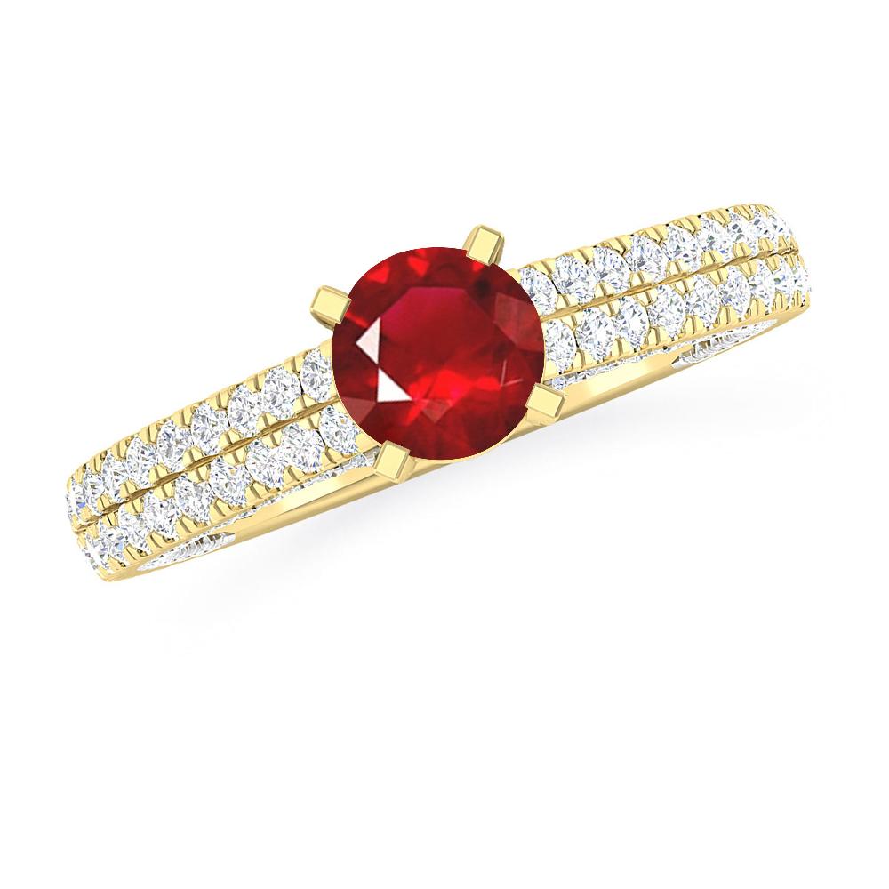 Yellow Gold - Ruby