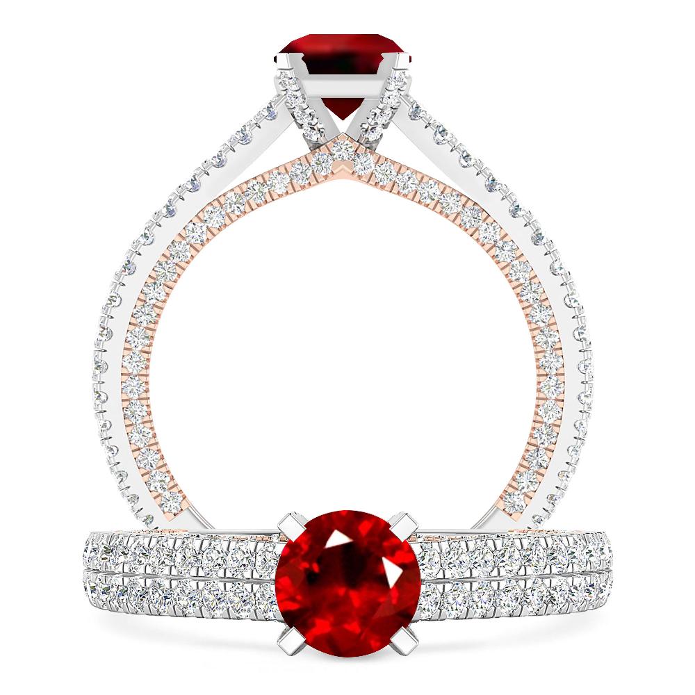 White Gold - Ruby