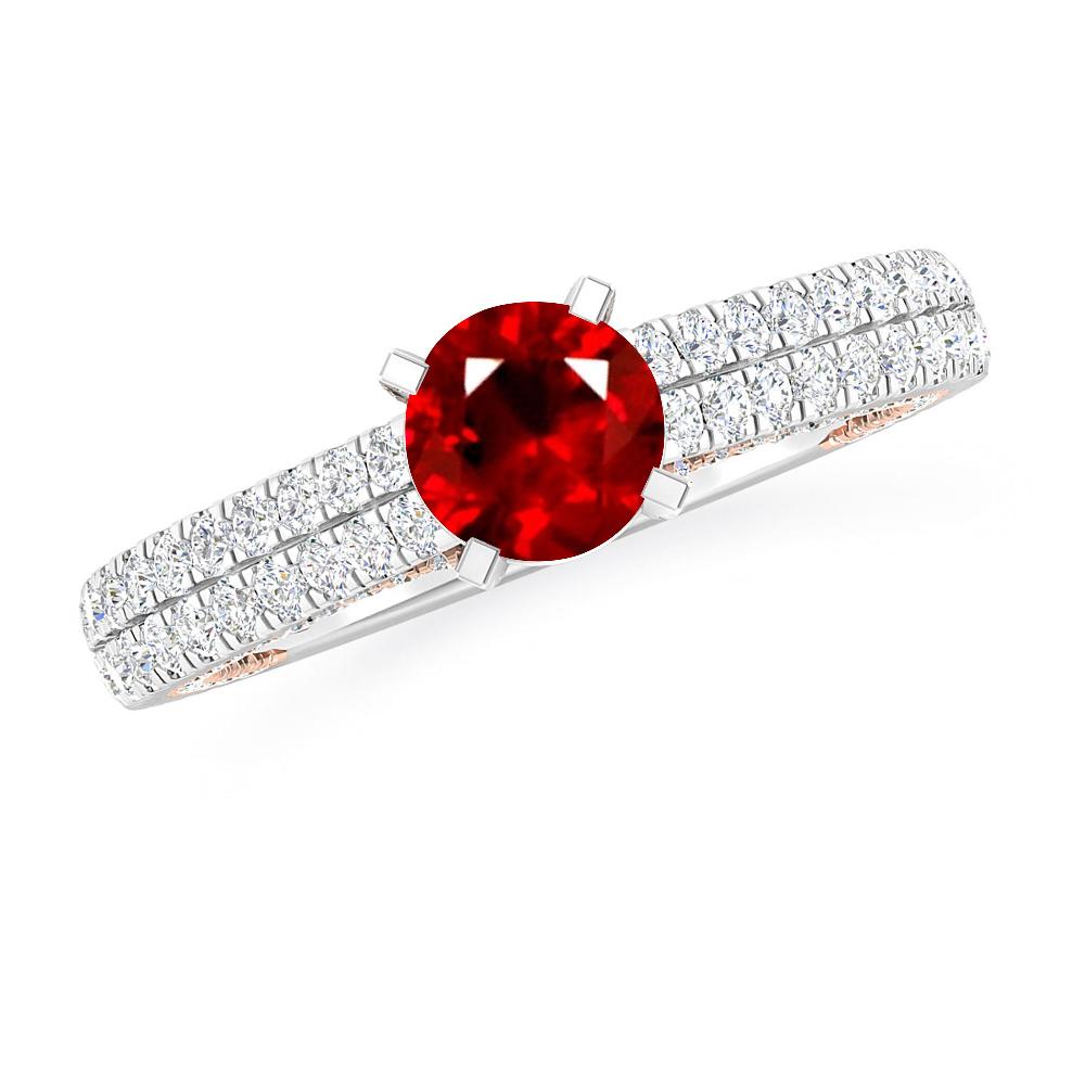 White Gold - Ruby