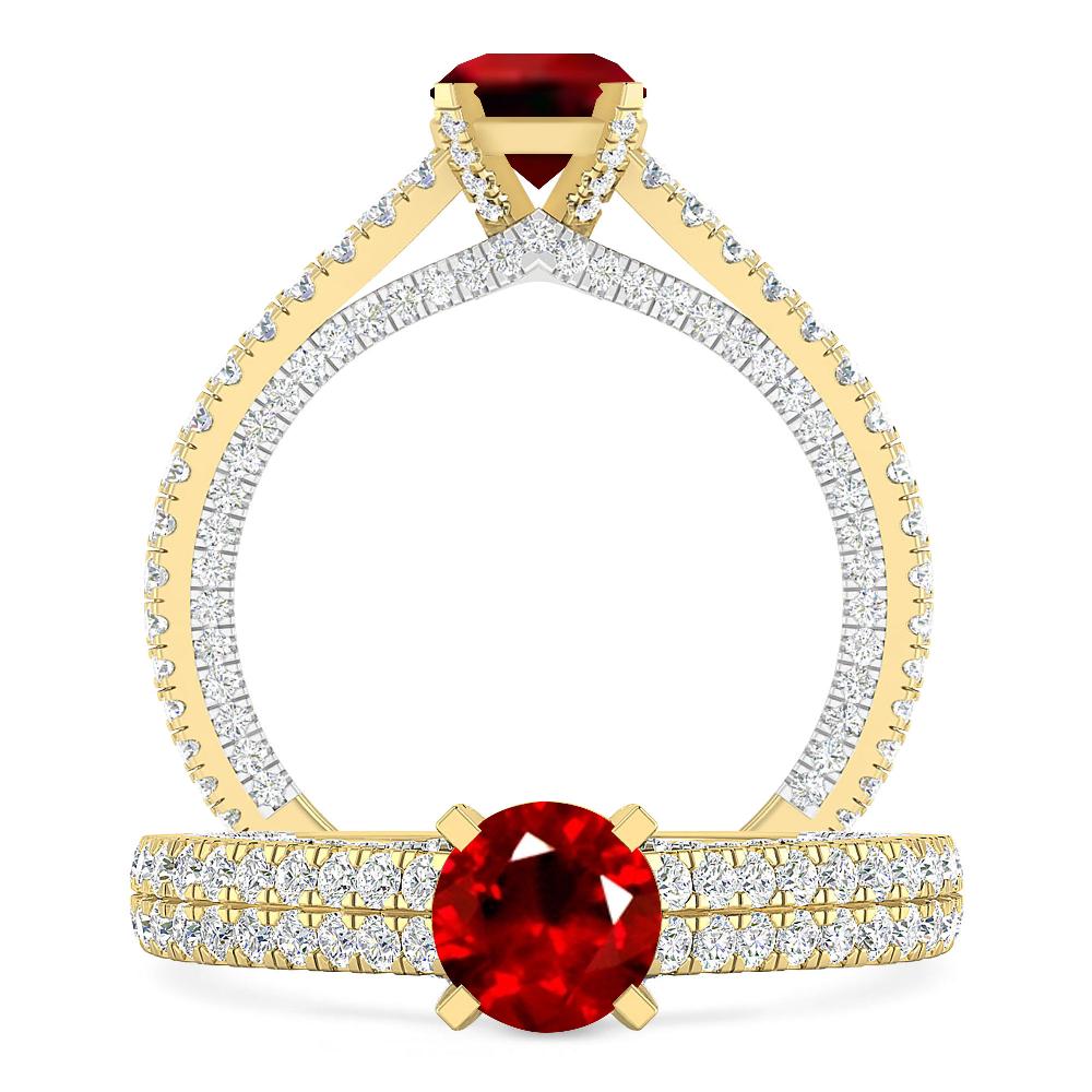 Yellow Gold - Ruby