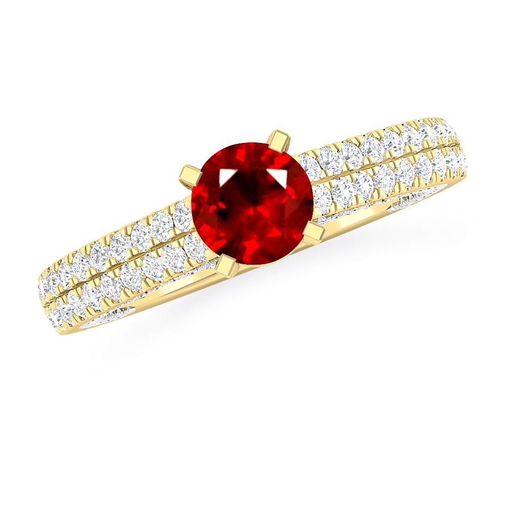 Yellow Gold - Ruby