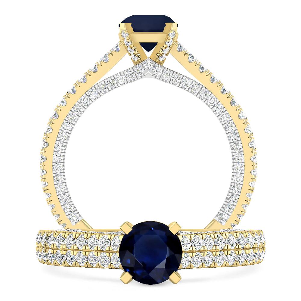 Yellow Gold - Sapphire