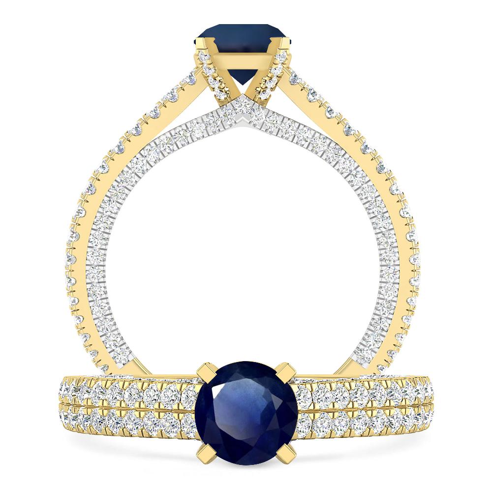 Yellow Gold - Sapphire