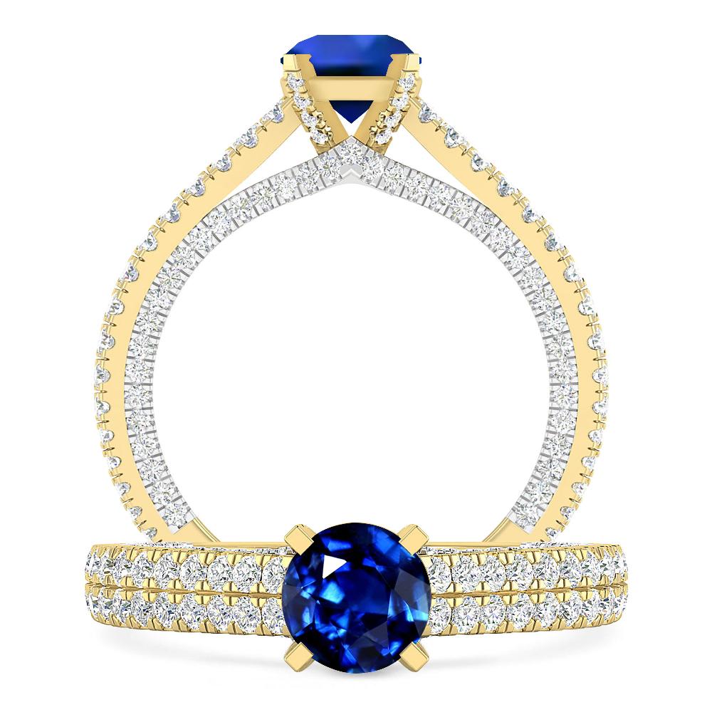 Yellow Gold - Sapphire