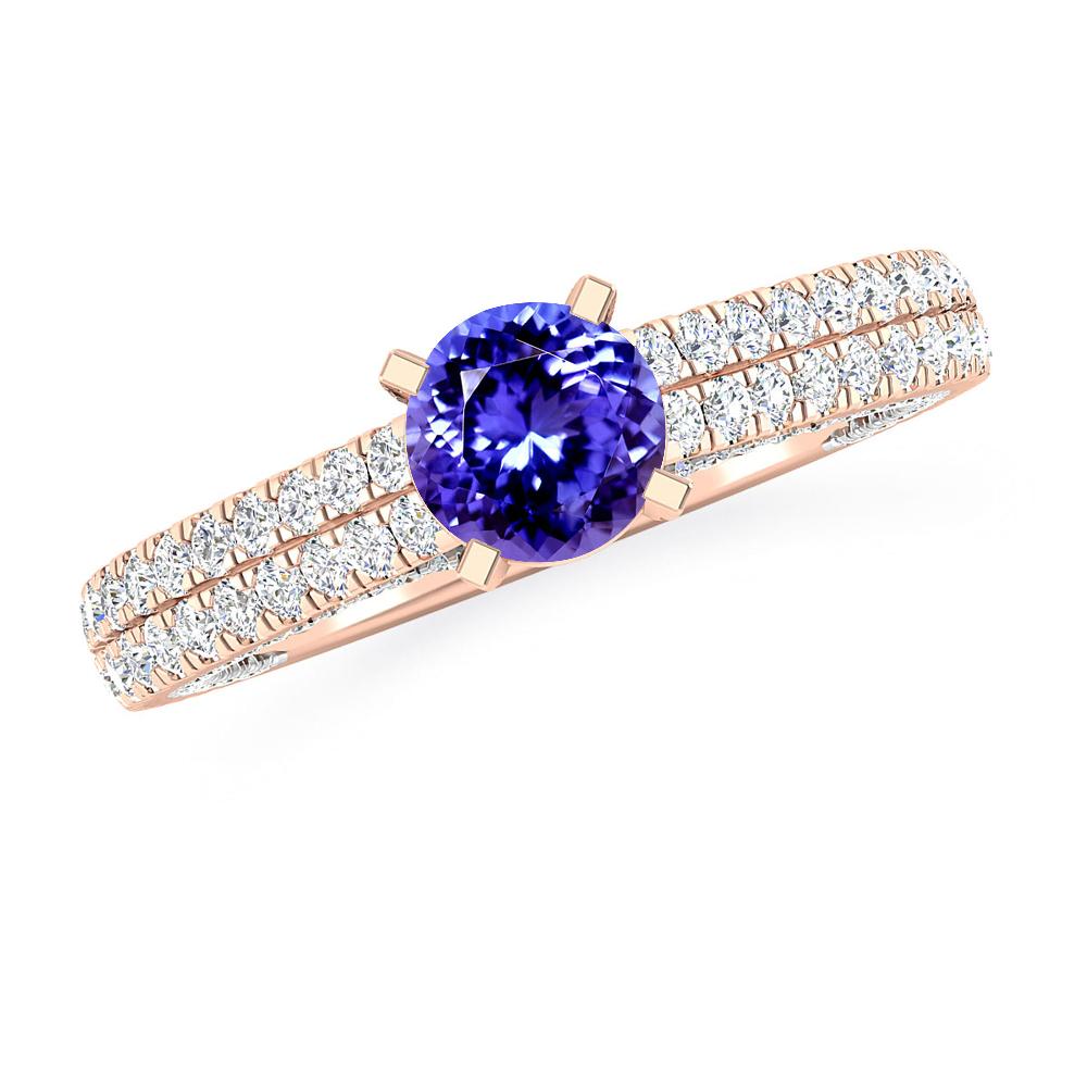 Rose Gold - Tanzanite