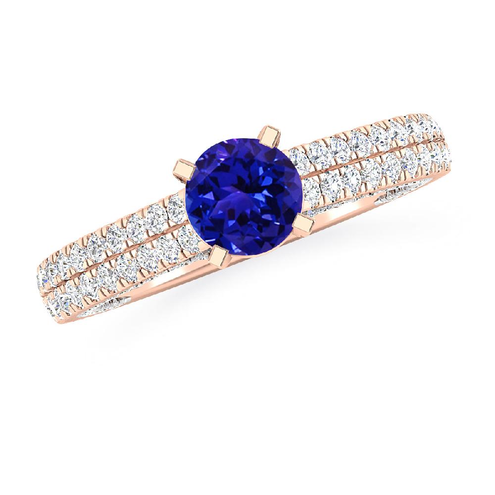 Rose Gold - Tanzanite