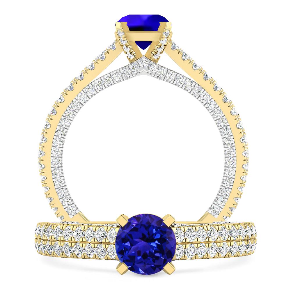 Yellow Gold - Tanzanite