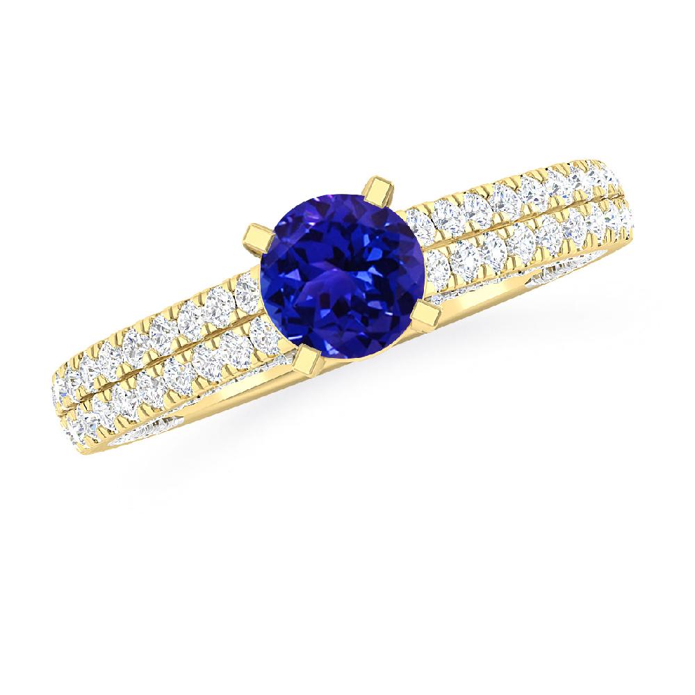 Yellow Gold - Tanzanite