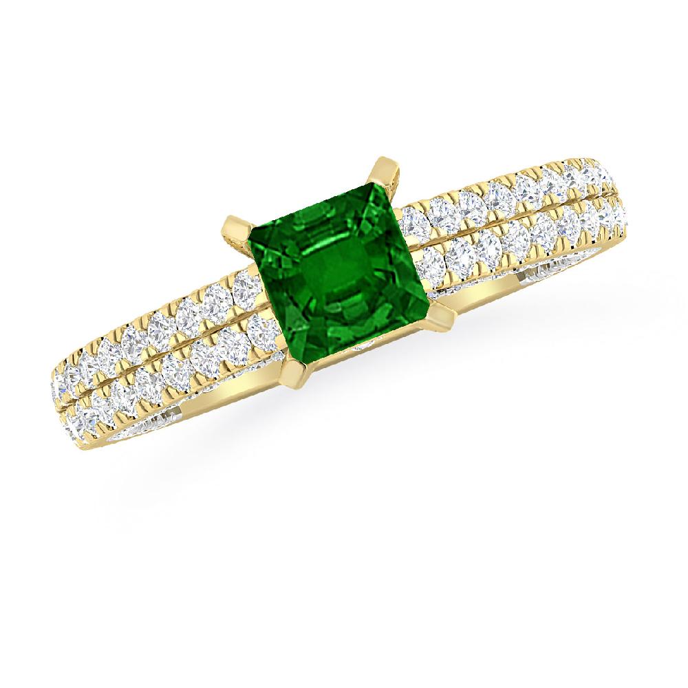 Yellow Gold - Emerald