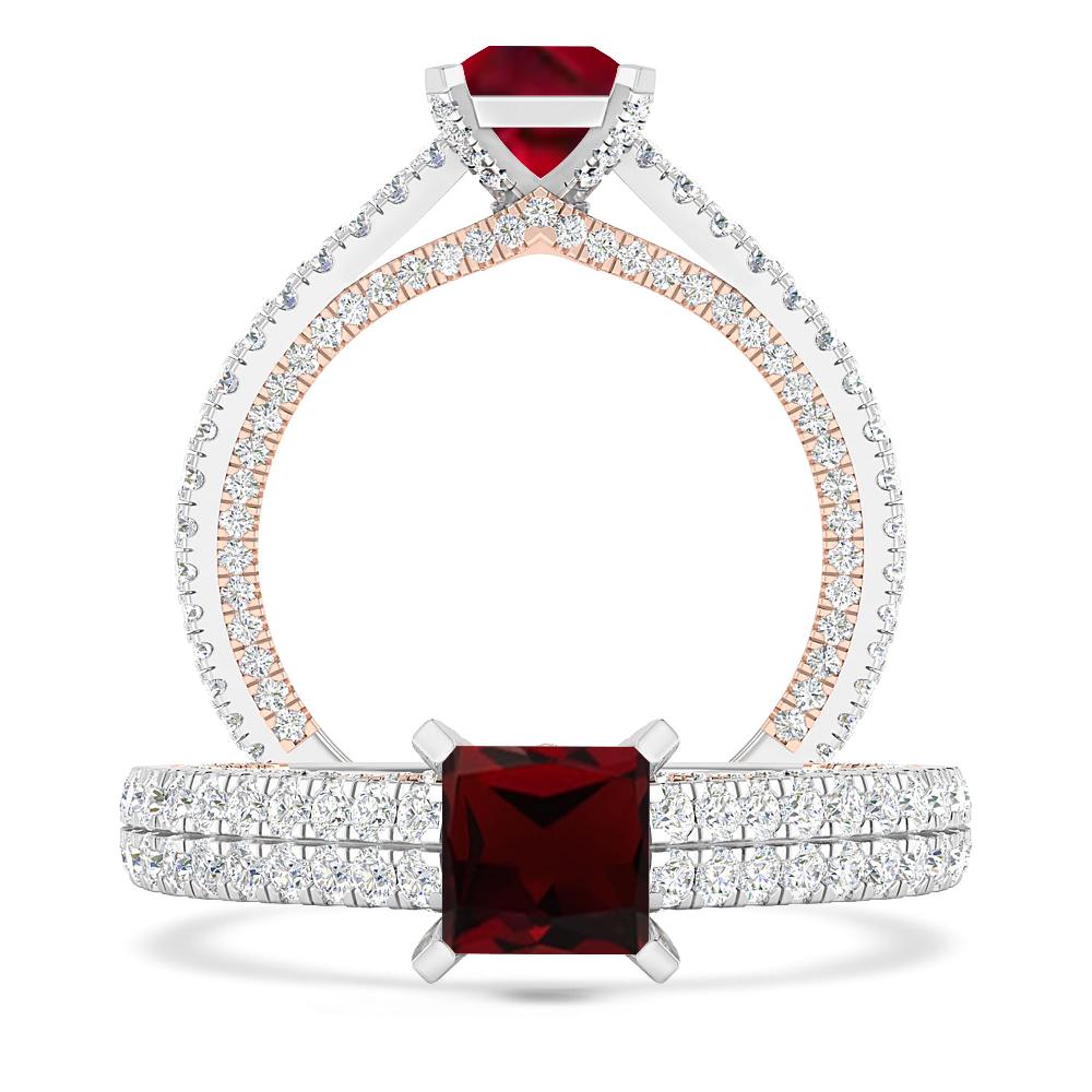 White Gold - Garnet