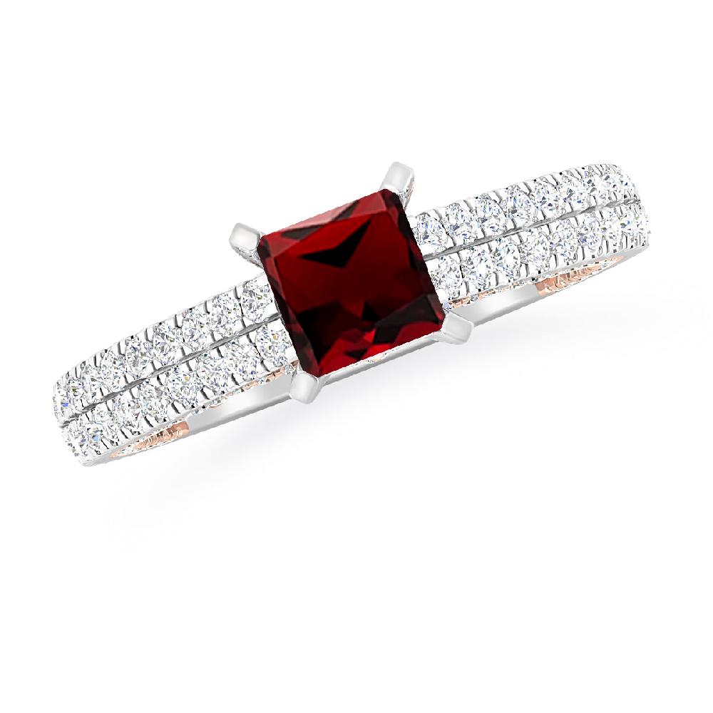 White Gold - Garnet