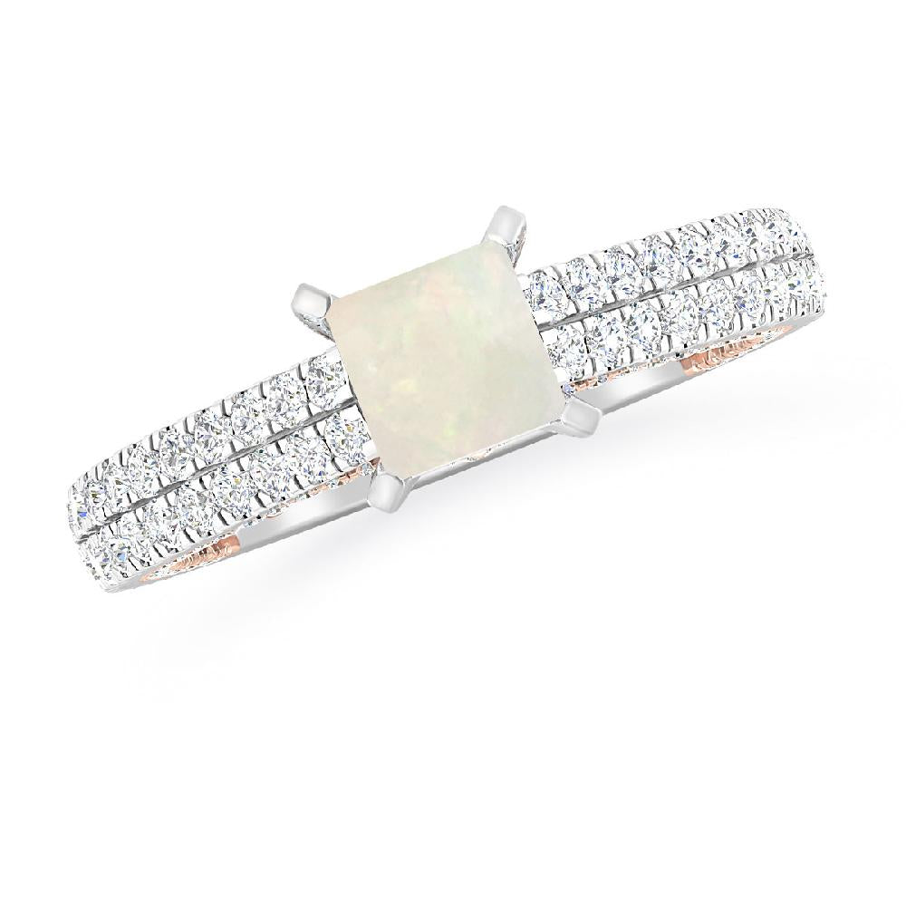 White Gold - Opal