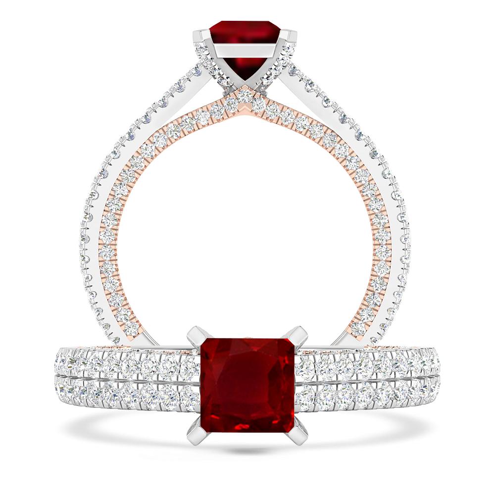 White Gold - Ruby