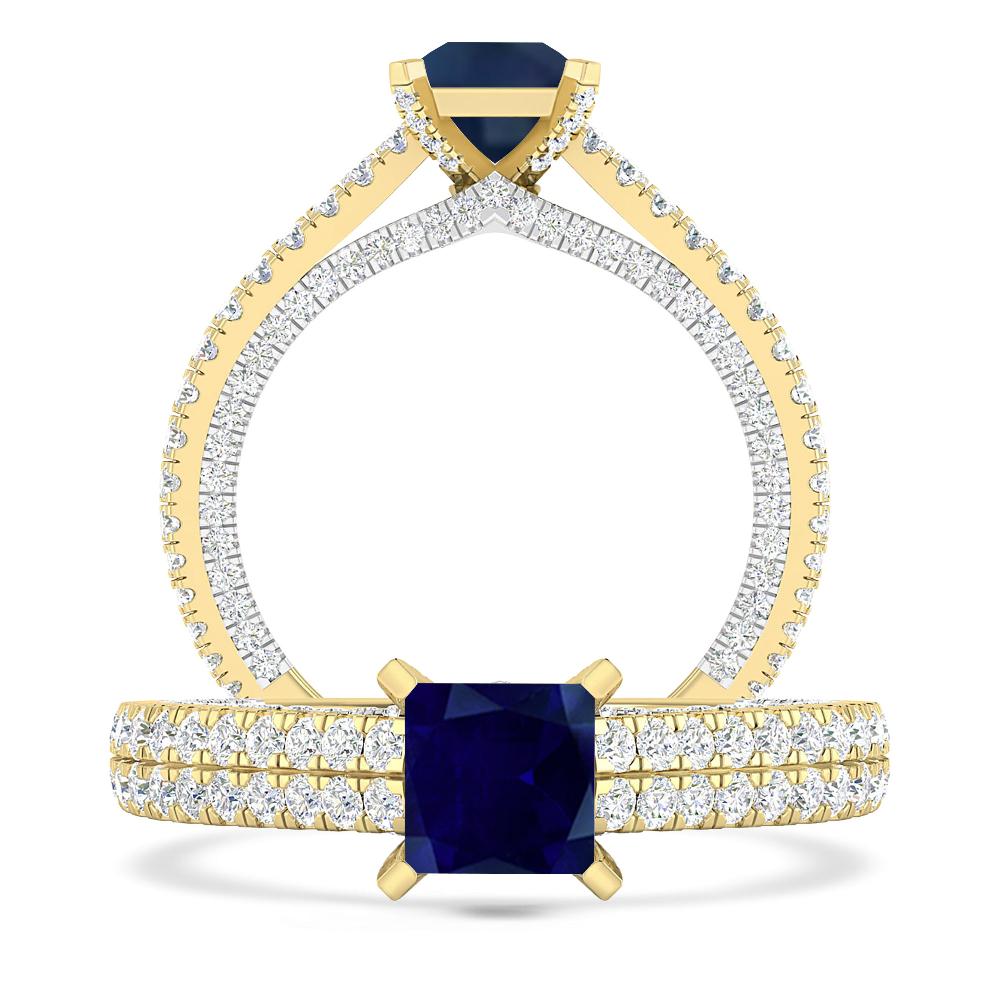 Yellow Gold - Sapphire