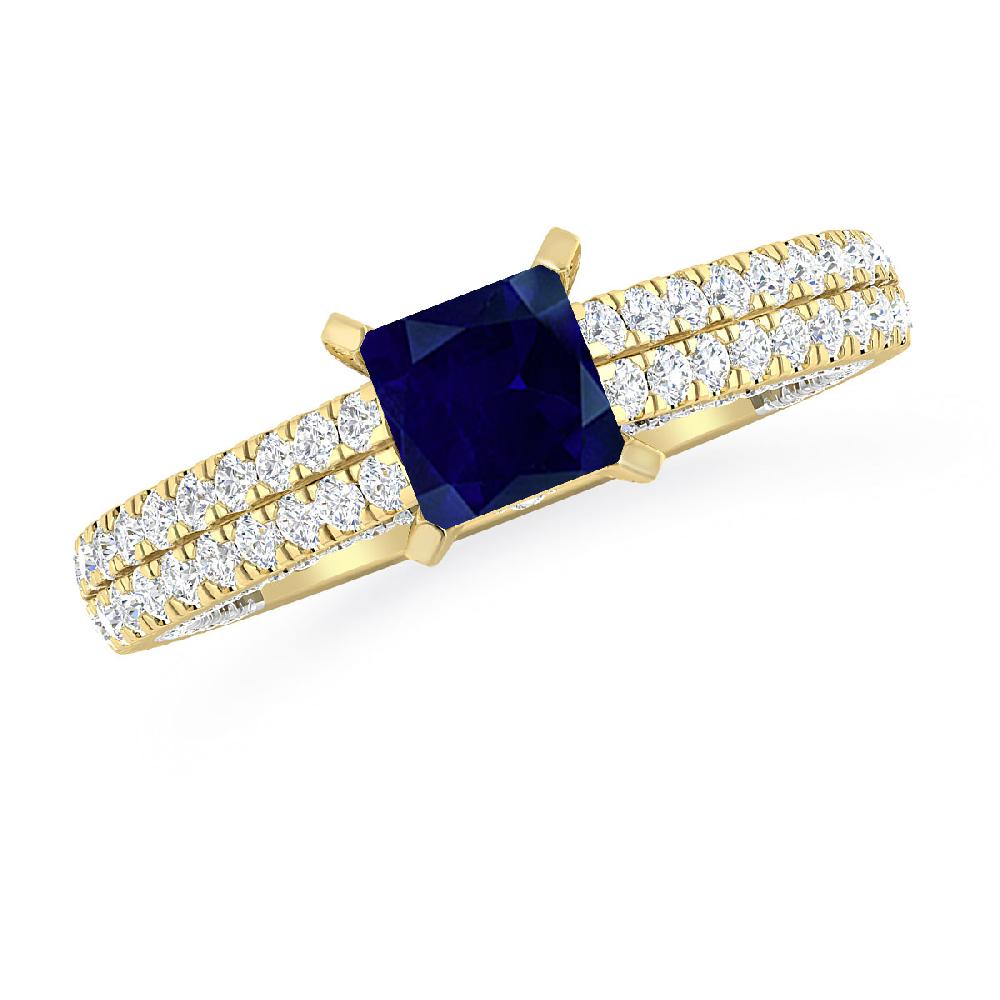 Yellow Gold - Sapphire