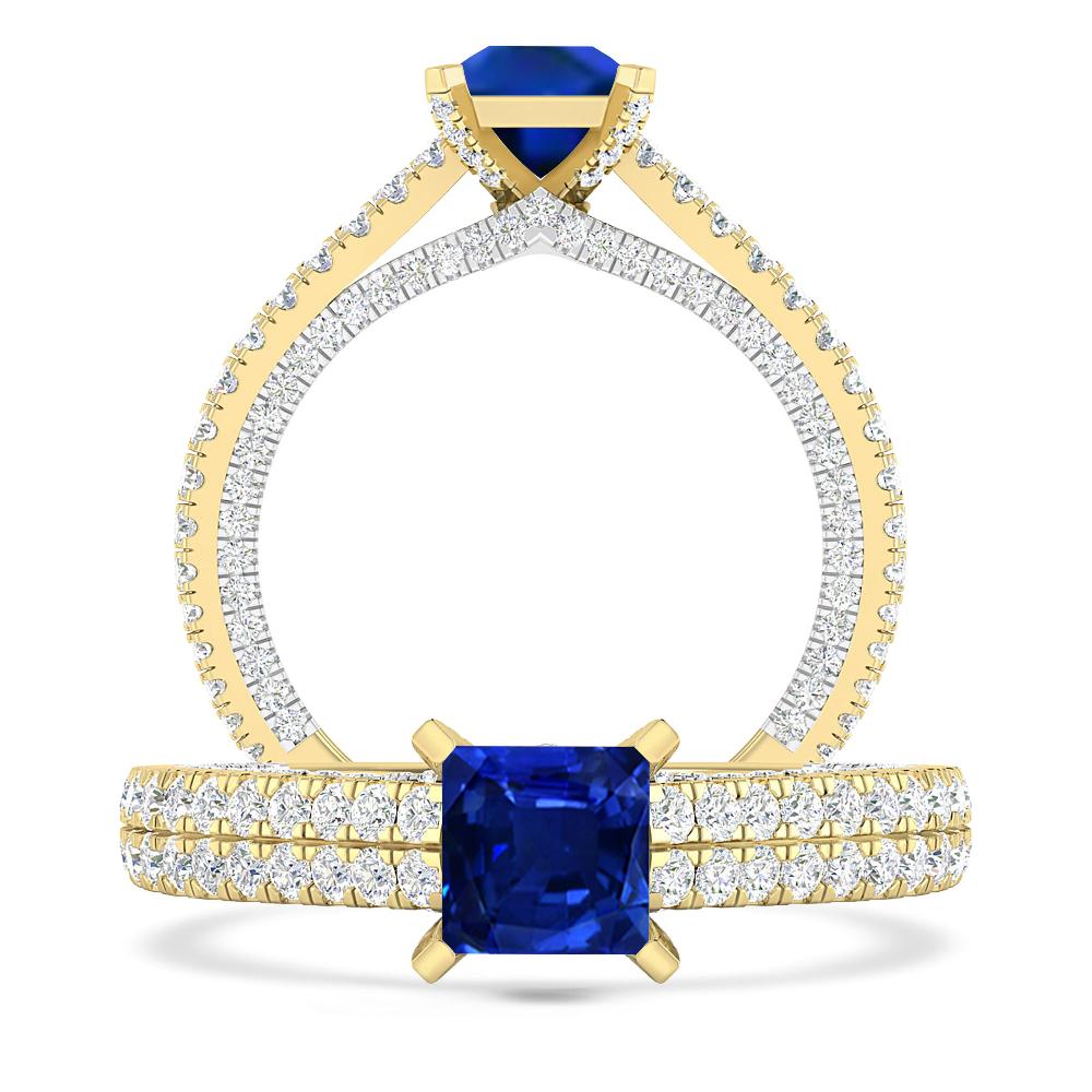 Yellow Gold - Sapphire