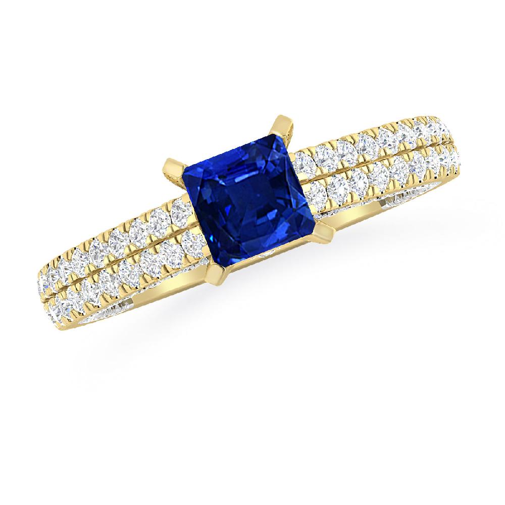 Yellow Gold - Sapphire