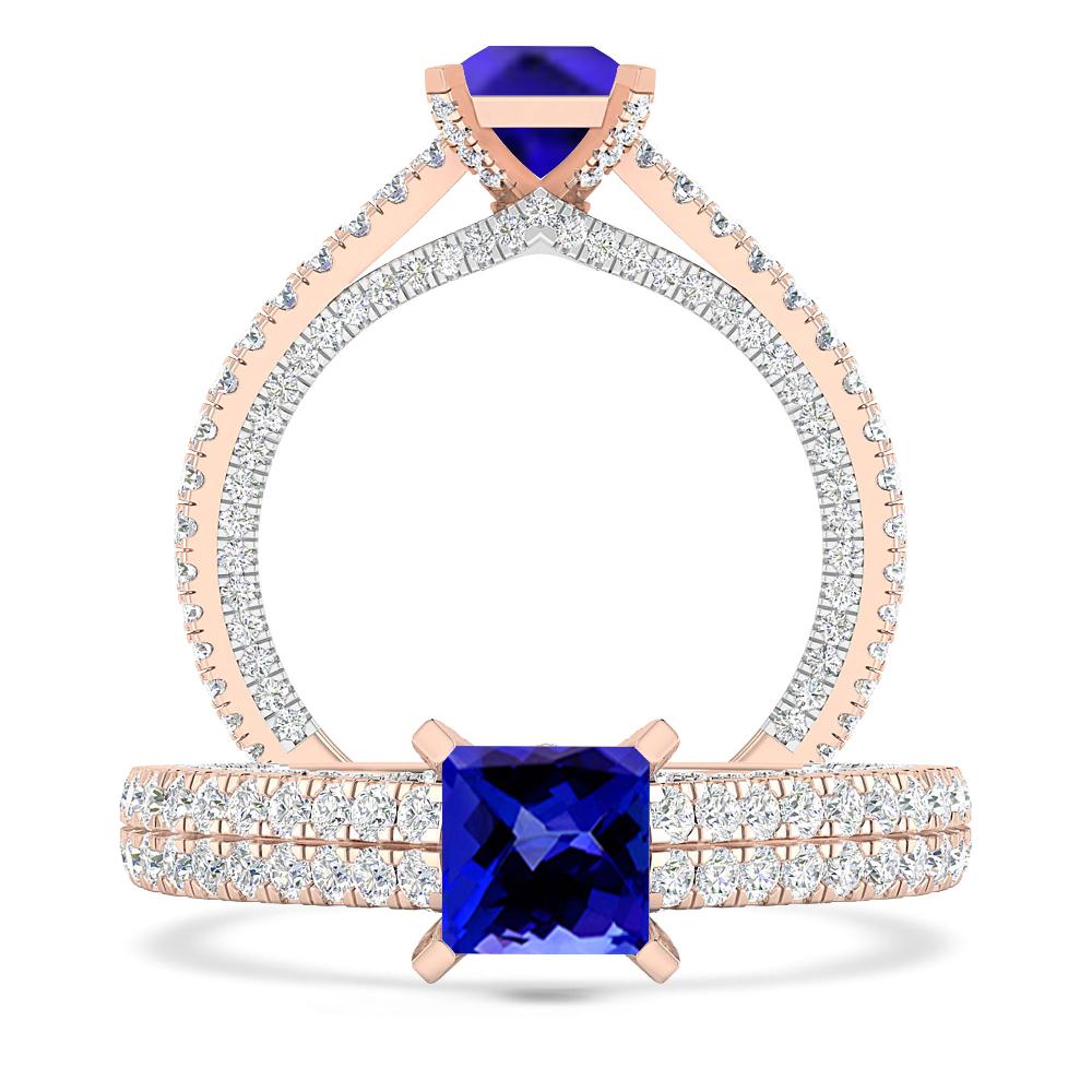 Rose Gold - Tanzanite