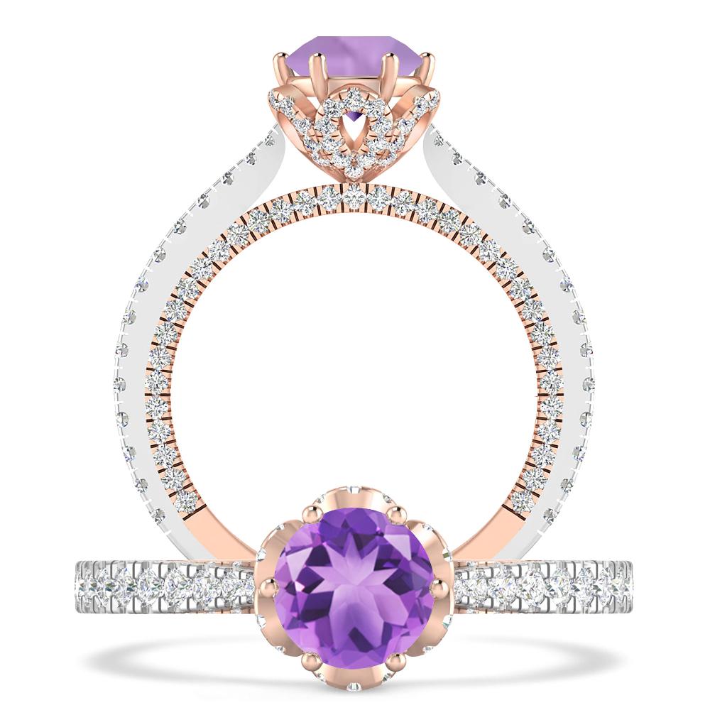 White Gold - Amethyst