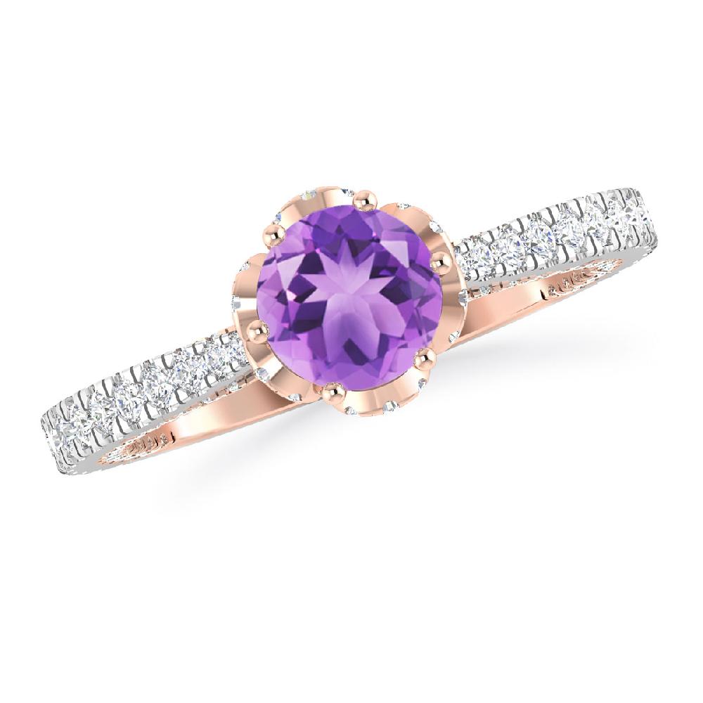 White Gold - Amethyst