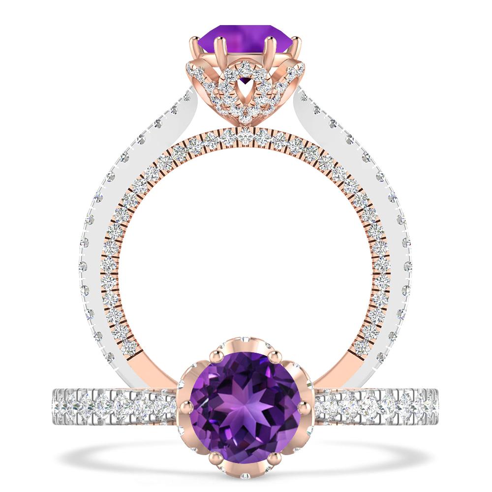 White Gold - Amethyst