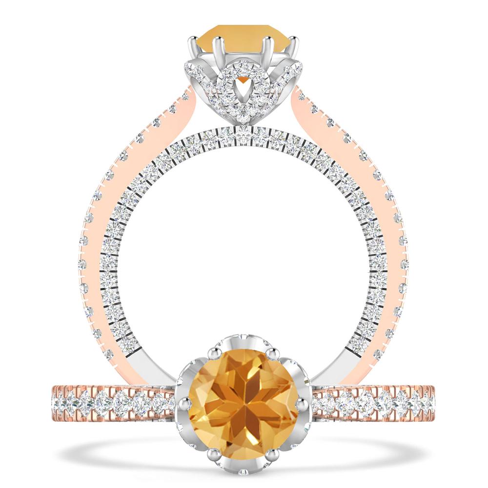 Rose Gold - Citrine