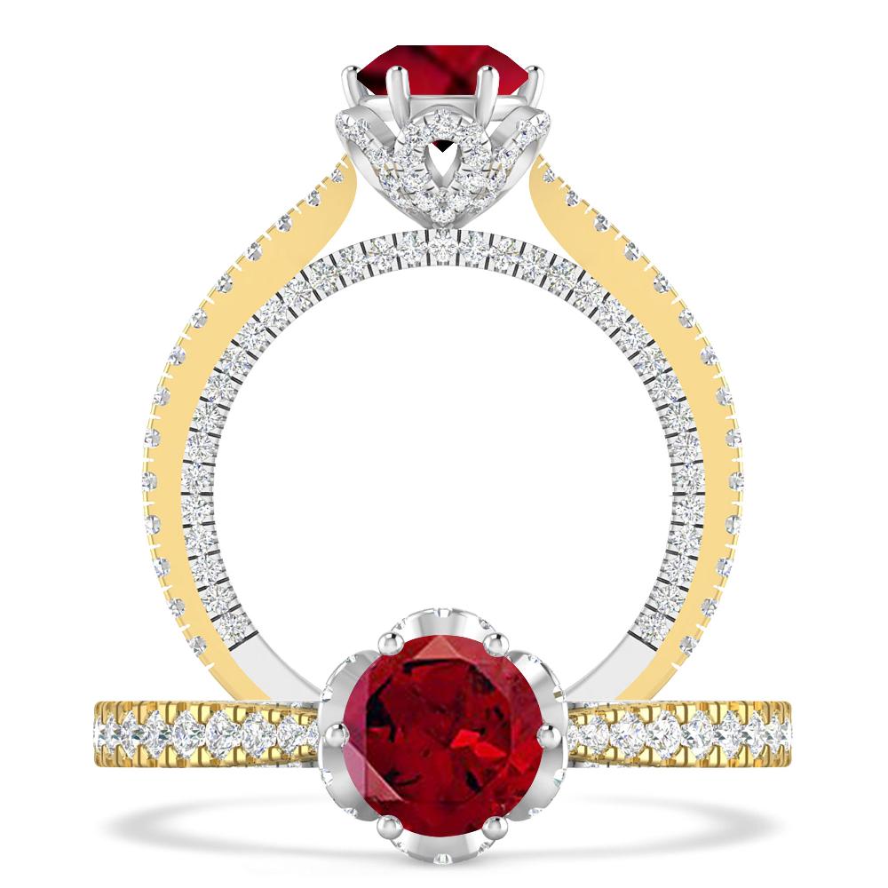 Yellow Gold - Garnet