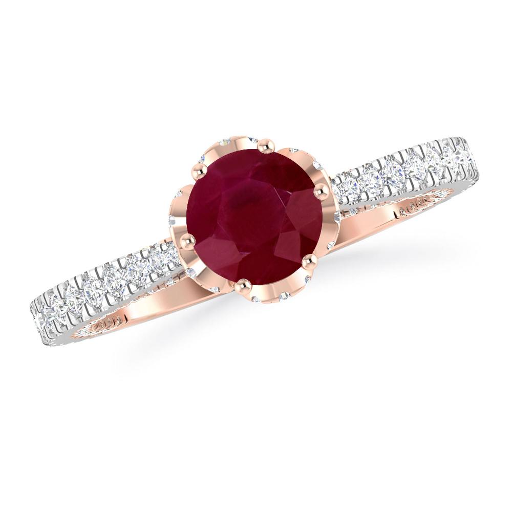 White Gold - Ruby