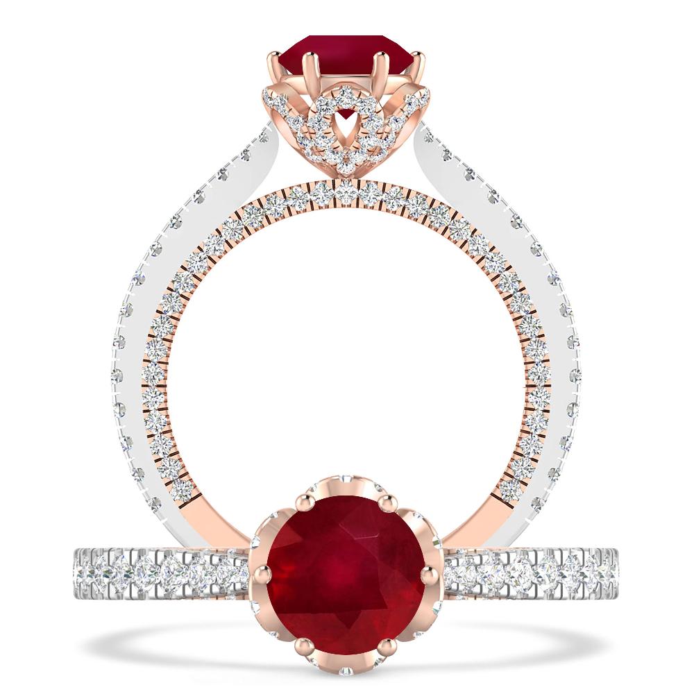 White Gold - Ruby