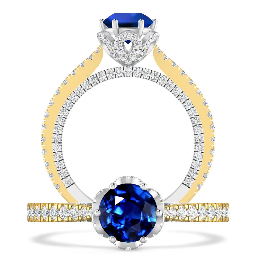 Yellow Gold - Sapphire