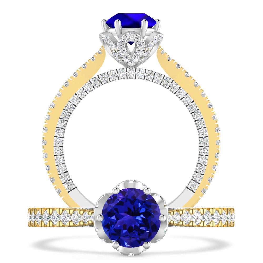 Yellow Gold - Tanzanite