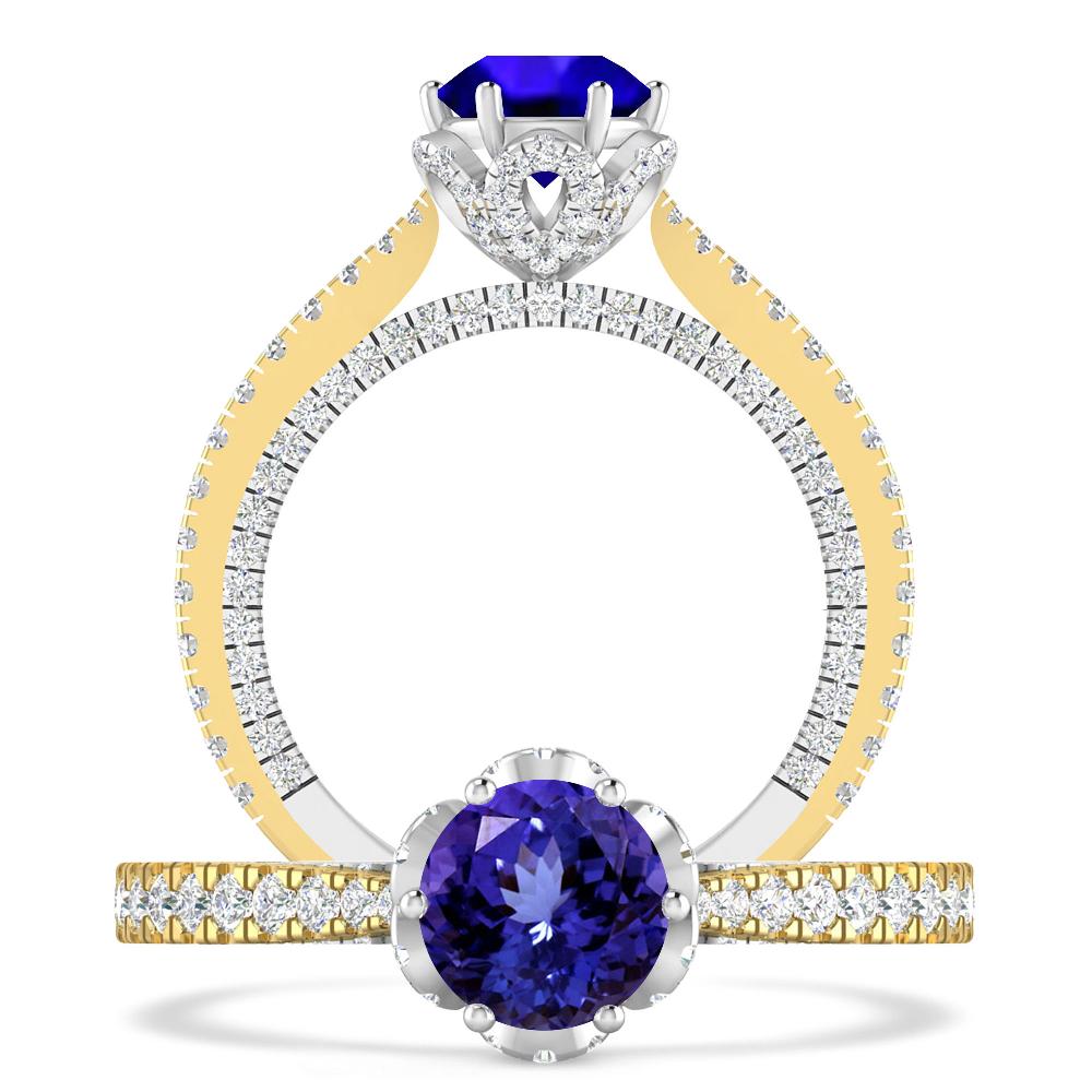 Yellow Gold - Tanzanite