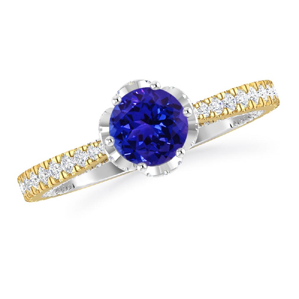 Yellow Gold - Tanzanite