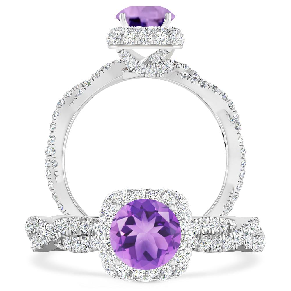 White Gold - Amethyst