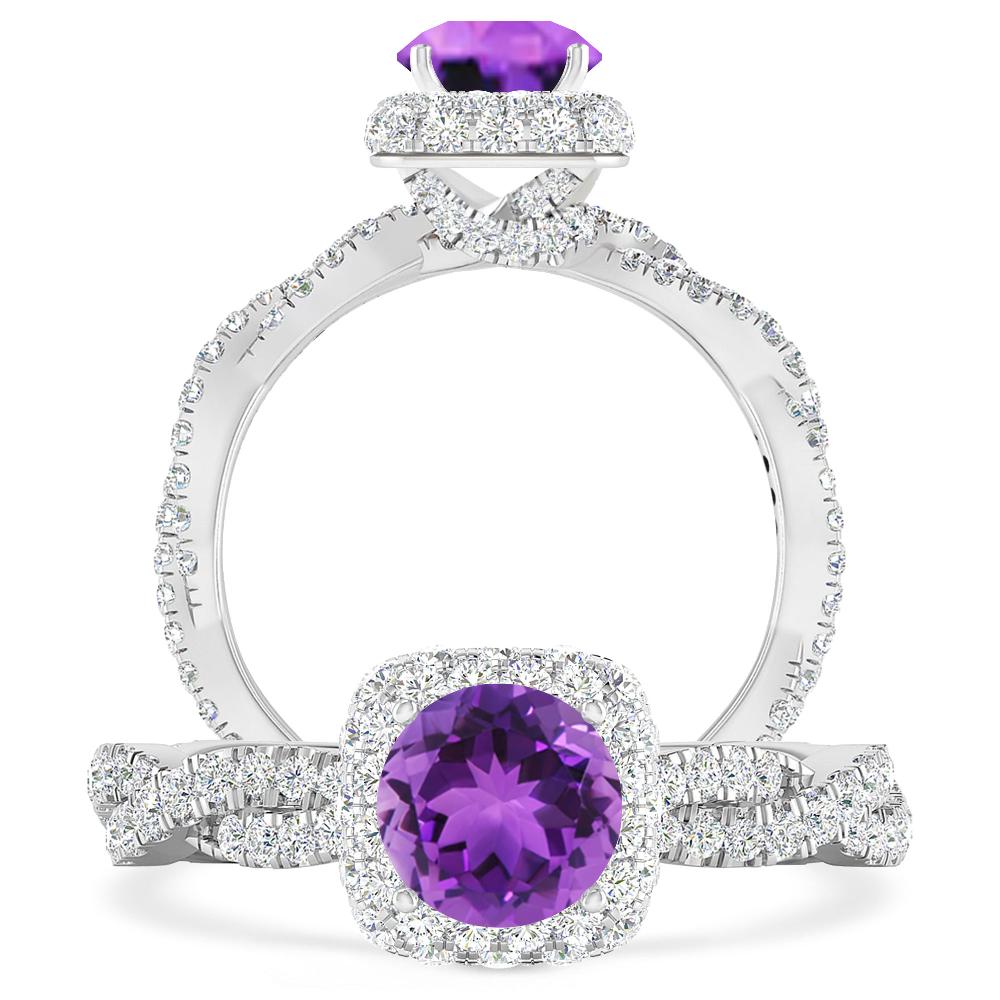 White Gold - Amethyst