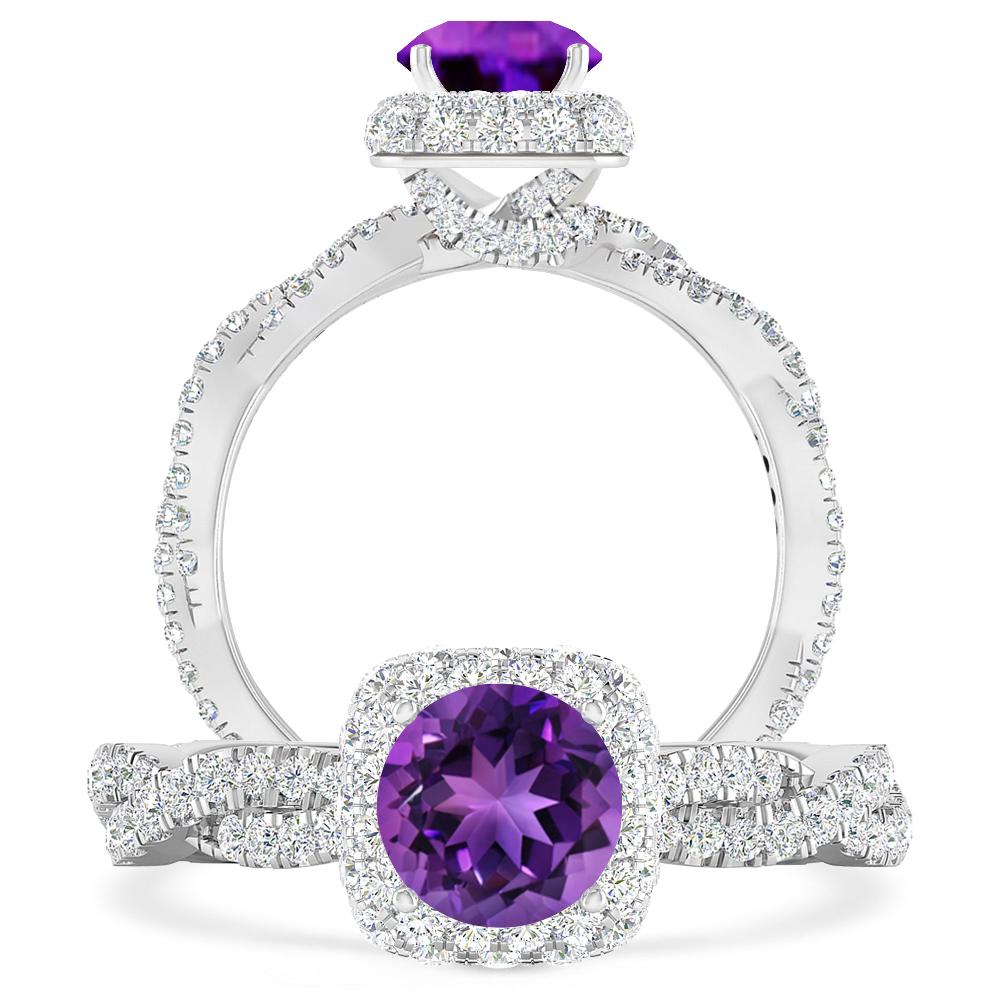 White Gold - Amethyst