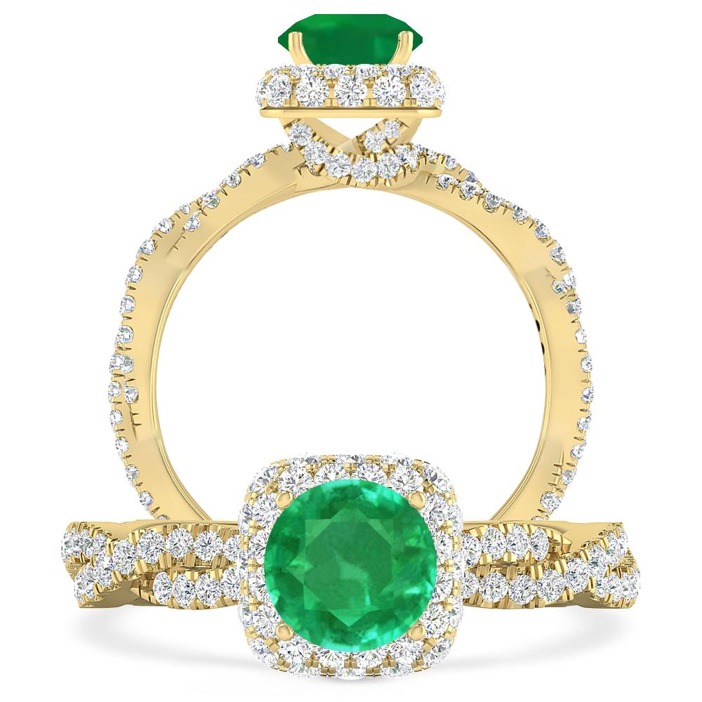 Yellow Gold - Emerald