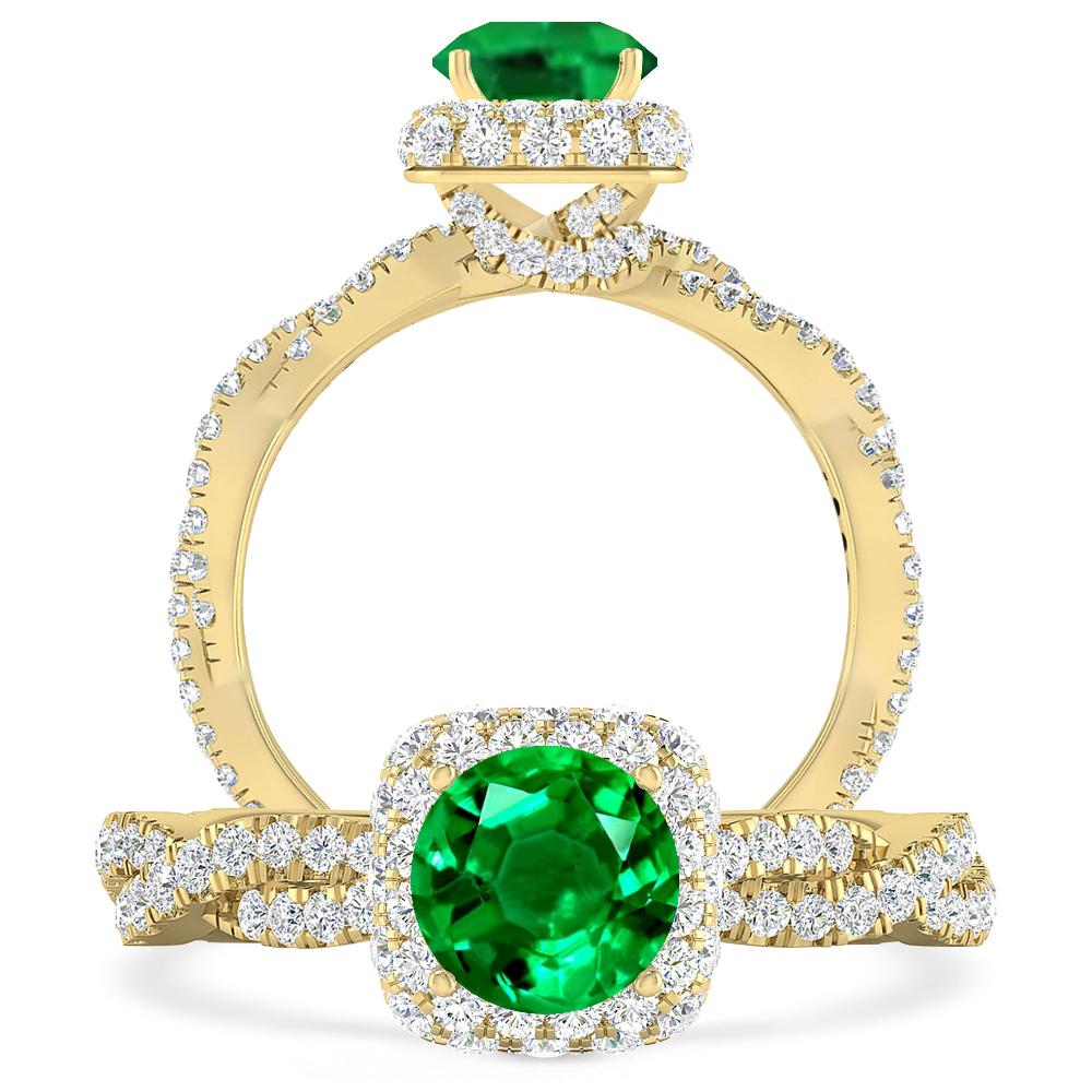 Yellow Gold - Emerald